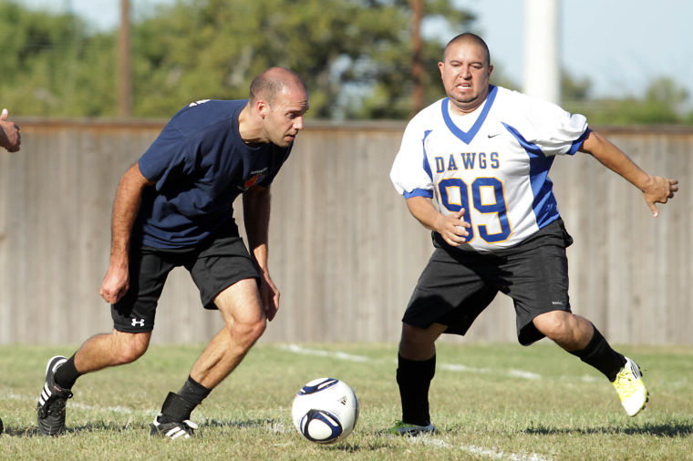 Police/firefighter soccer